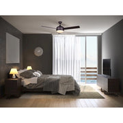 Canarm Calibre 48in 2-Light Ceiling Fan | Oil Rubbed Bronze and Flat Opal Glass | Bedroom & Living Room | 48 x 48 x 16 in | Model CF48CA33ORB