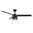 Canarm Alder 52" Ceiling Fan, Matte Black/Black - CF52ALD3BK