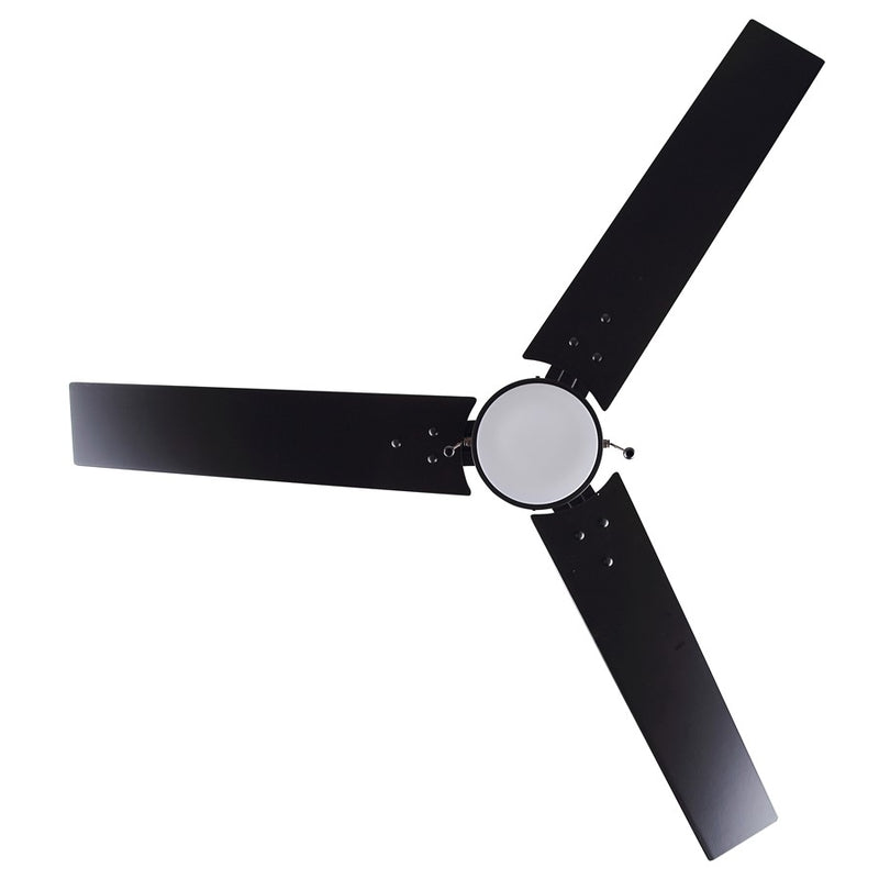Canarm Liv 52in 1-Light Ceiling Fan | Modern Matte Black and Weathered Oak Plywood Blades | Living Room & Covered Patio | Model CF52JAC3BK-ES