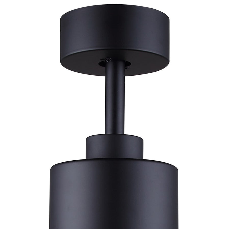 Canarm Liv 52in 1-Light Ceiling Fan | Modern Matte Black and Weathered Oak Plywood Blades | Living Room & Covered Patio | Model CF52JAC3BK-ES