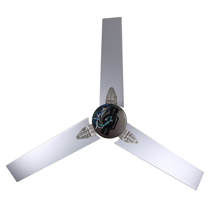 Canarm Liv 1 Light 52" Ceiling Fan, Brushed Nickel/Gray/Walnut