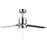 Canarm Liv 1 Light 52" Ceiling Fan, Brushed Nickel/Gray/Walnut