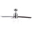 Canarm Liv 1 Light 52" Ceiling Fan, Brushed Nickel/Gray/Walnut