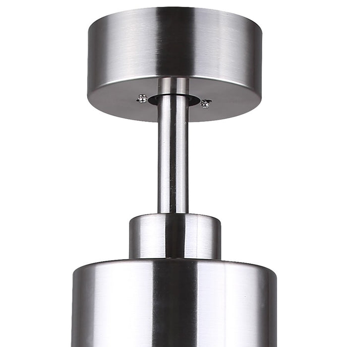 Canarm Liv 1 Light 52" Ceiling Fan, Brushed Nickel/Gray/Walnut