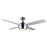 Canarm Judson 1 Light 52" Ceiling Fan, Brushed Nickel/Grey/White