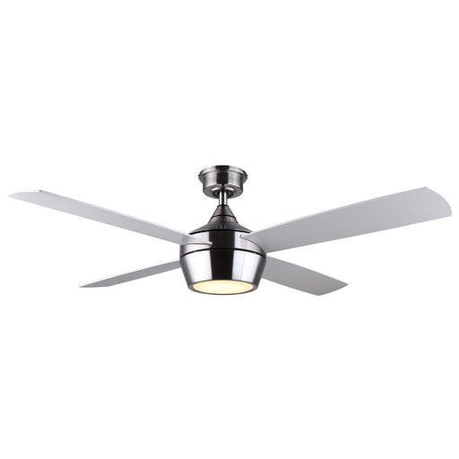 Canarm Judson 1 Light 52" Ceiling Fan, Brushed Nickel/Grey/White