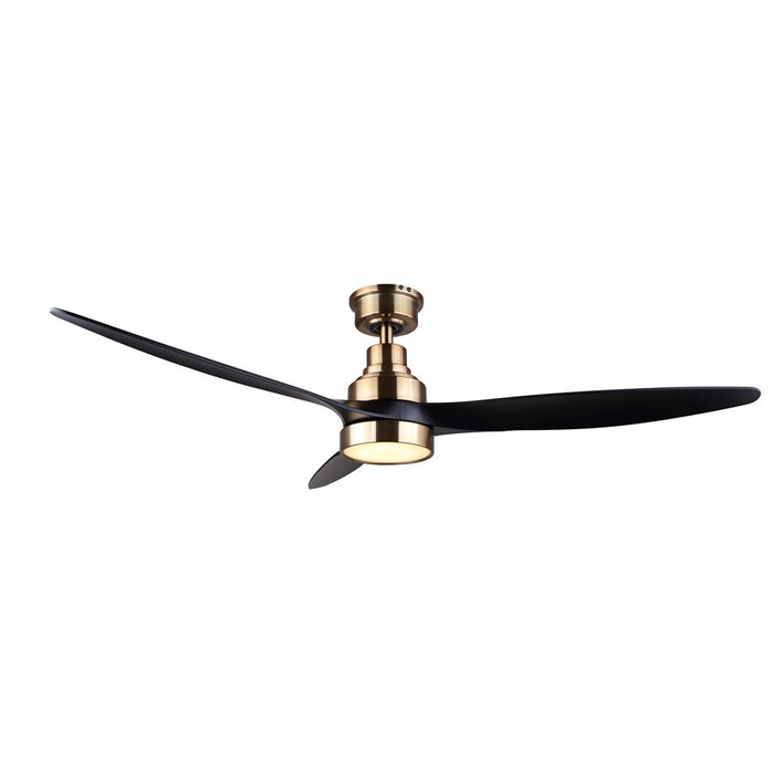 Canarm Luell 1 Light 52" Ceiling Fan, Gold/Black - CF52LUE3GD