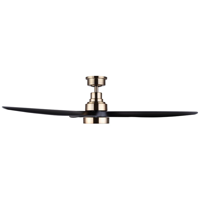 Canarm Luell 1 Light 52" Ceiling Fan, Gold/Black