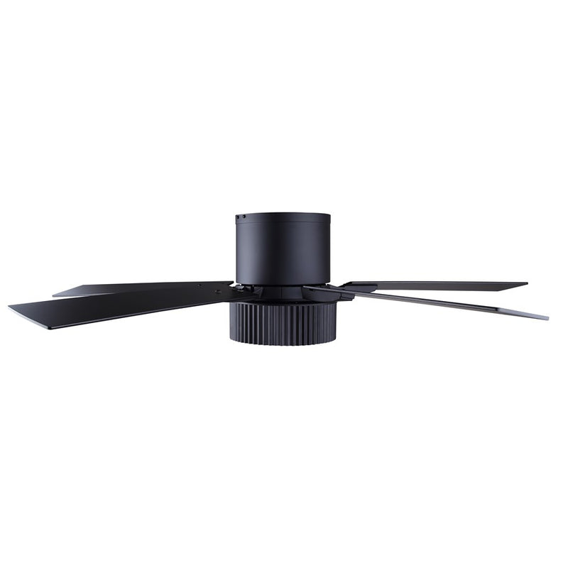 Canarm Rexton 2 Light 52" Ceiling Fan, Matte Black/Black
