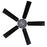 Canarm Rexton 2 Light 52" Ceiling Fan, Matte Black/Black