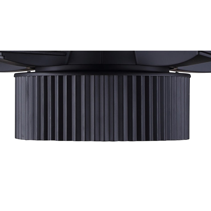 Canarm Rexton 2 Light 52" Ceiling Fan, Matte Black/Black