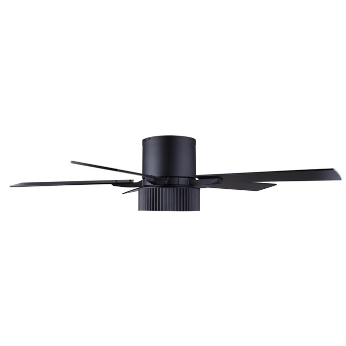 Canarm Rexton 2 Light 52" Ceiling Fan, Matte Black/Black
