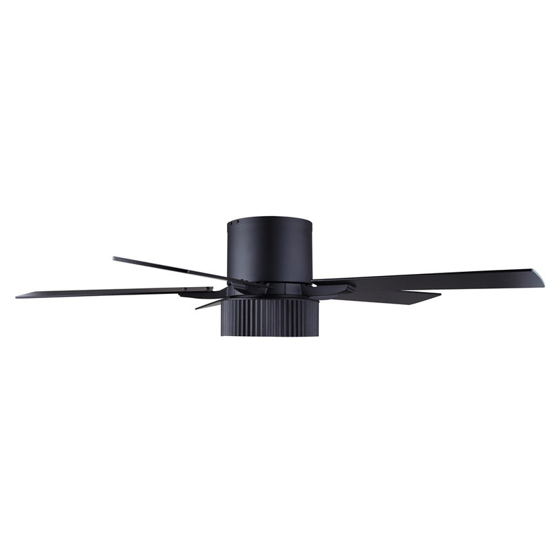 Canarm Rexton 52in 2-Light Ceiling Fan | Matte Black and Black | Kitchen, Living Room & Bedroom | 52 x 52 x 12 in | Model CF52REX5BK