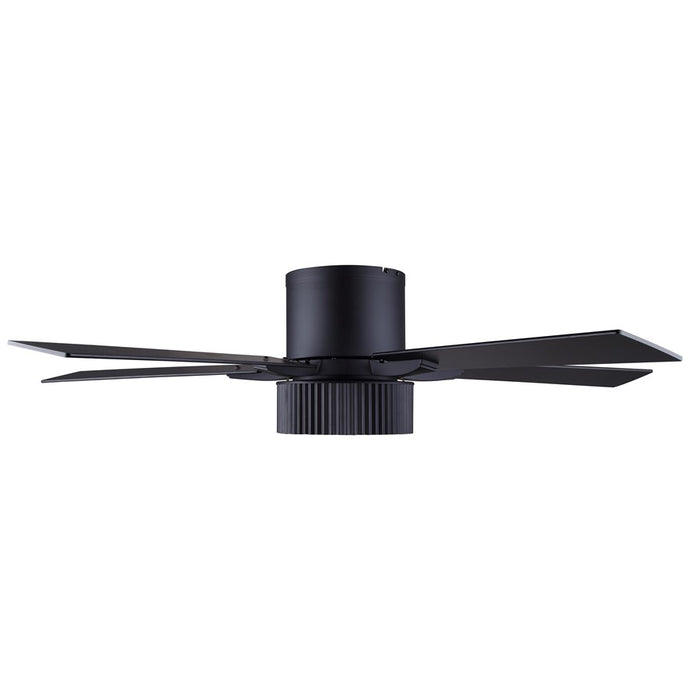 Canarm Rexton 2 Light 52" Ceiling Fan, Matte Black/Black