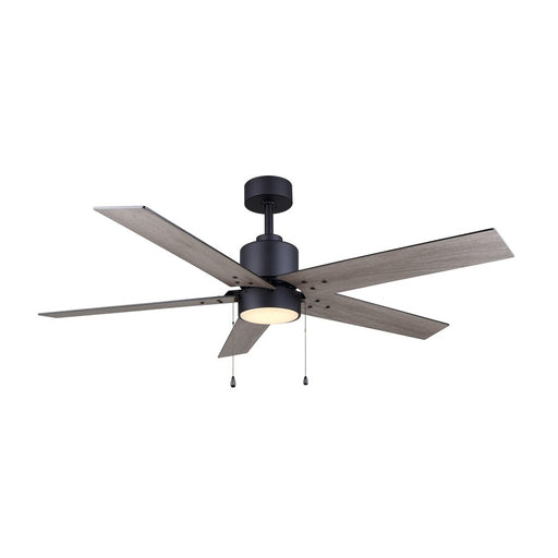 Canarm Rhonda 1 Light 52" Ceiling Fan, Brushed Nikel/Black