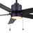 Canarm Rhonda 1 Light 52" Ceiling Fan, Brushed Nikel/Black