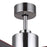 Canarm Rhonda 1 Light 52" Ceiling Fan, Brushed Nickel/Brown