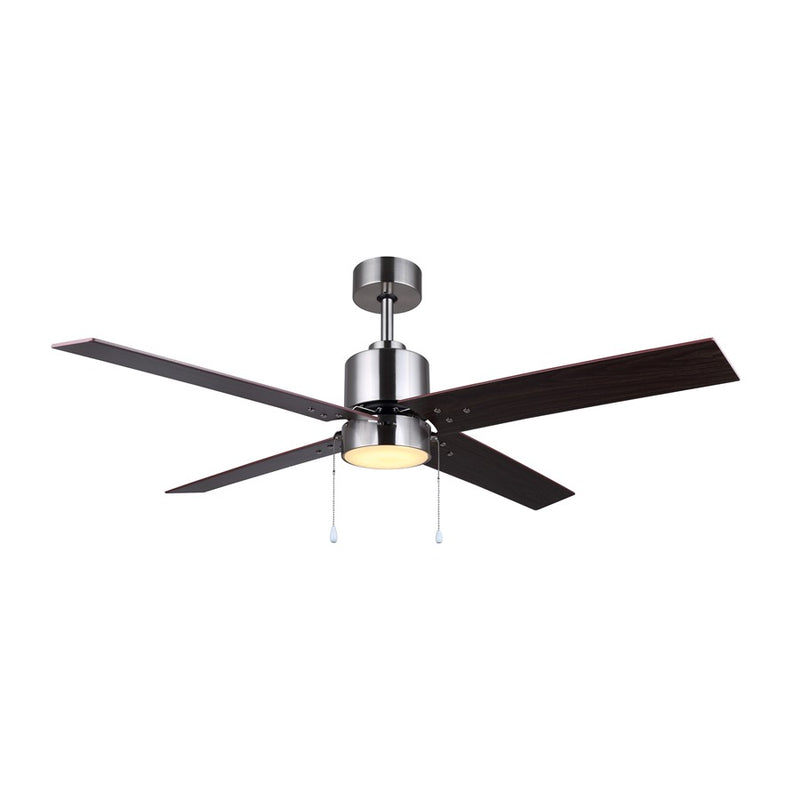 Canarm Tempest 1 Light 52" Ceiling Fan, Brushed Nickel/Gray