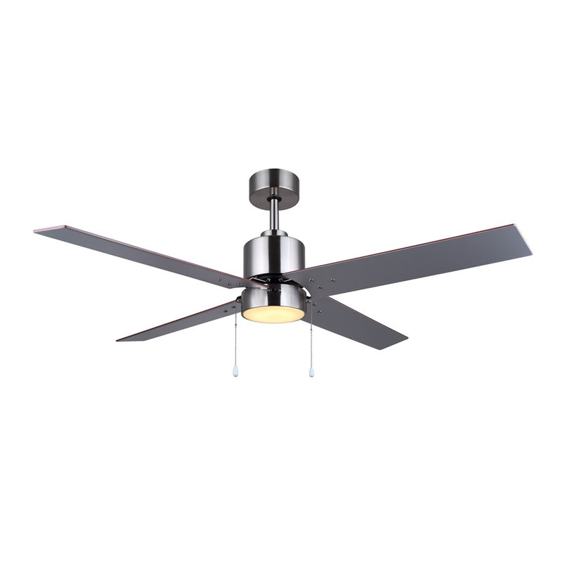 Canarm Tempest 1 Light 52" Ceiling Fan, Brushed Nickel/Gray