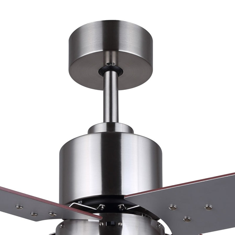 Canarm Tempest 1 Light 52" Ceiling Fan, Brushed Nickel/Gray