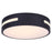 Canarm Niven 1 Light 13" Flush Mount, Black