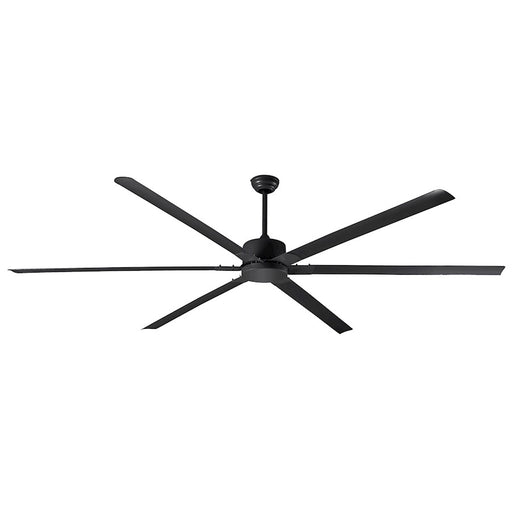 Canarm Fanbos 120in 6-Blade Ceiling Fan | Industrial Matte Black Metal | Large Living Room & Covered Patio | 120in Sweep | Model CP120BK