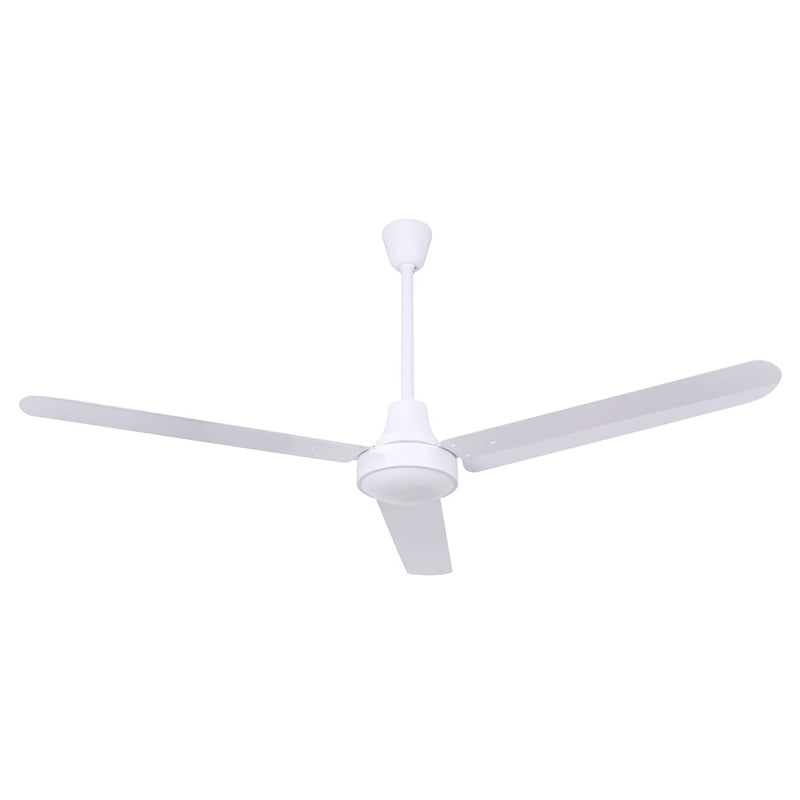 Canarm 56in Industrial Ceiling Fan | White Finish, 36in Downrod | Living Room & Bedroom | 56 x 56 x 18 in | Model CP56D1136N