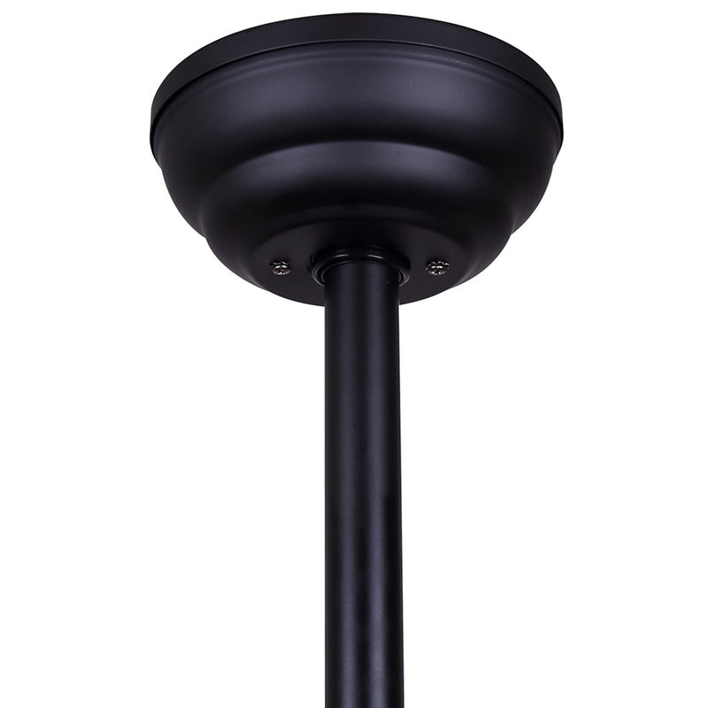 Canarm Ezra 72in 8-Blade Ceiling Fan | Matte Black Aluminum | Outdoor Patio & Pergola | 72 x 72 x 20.75 in | Model CP72EZR8BK-NLW