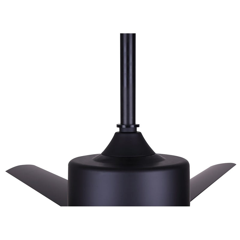 Canarm Ezra 72in 8-Blade Ceiling Fan | Matte Black Aluminum | Outdoor Patio & Pergola | 72 x 72 x 20.75 in | Model CP72EZR8BK-NLW