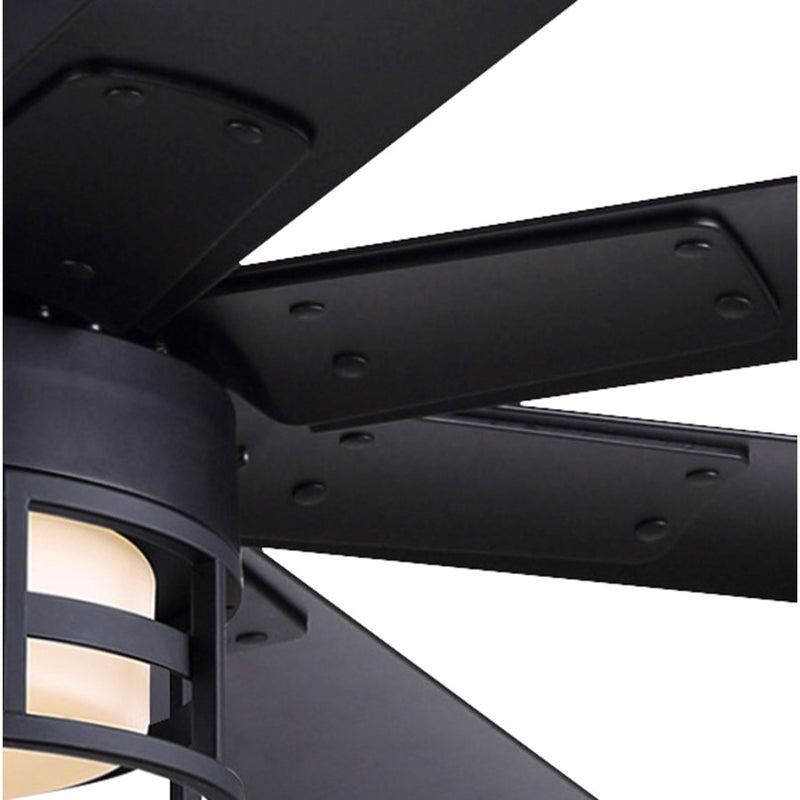 Canarm Ezra 1 Light 72" Ceiling Fan, Black/Black