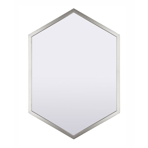 Canarm Livvy 22x31in Wall Mirror | Brushed Nickel Metal Frame | Bathroom & Entryway | 22 x 31 in | Model D22HBN2231