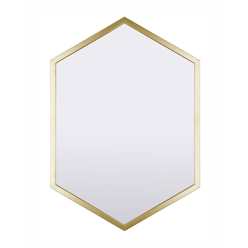 Canarm Livvy 22x31in Gold Metal Wall Mirror | Traditional Gold Finish | Entryway & Bathroom Mirror | 22 x 31 in | Model D22HGD2231
