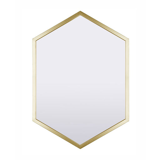 Canarm Livvy 22x31in Gold Metal Wall Mirror | Traditional Gold Finish | Entryway & Bathroom Mirror | 22 x 31 in | Model D22HGD2231