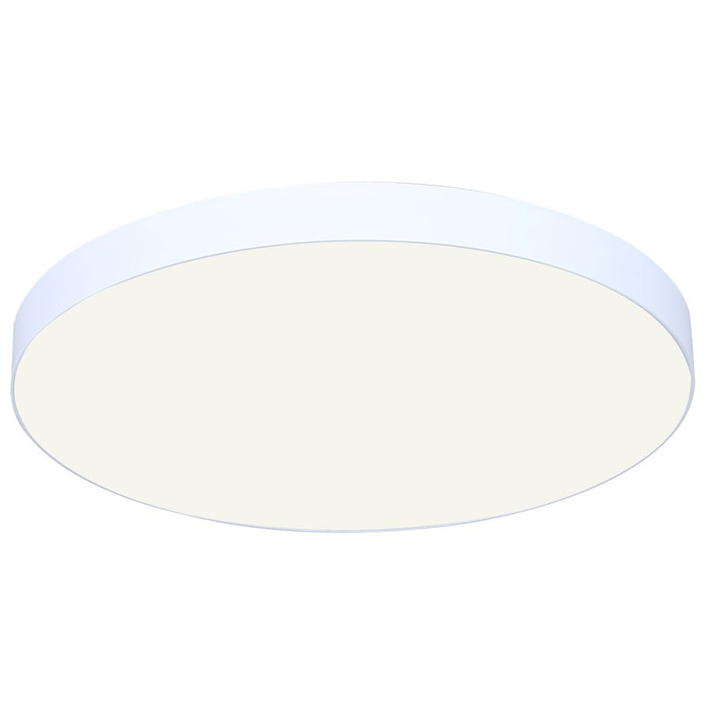 Canarm Madison 10in 1-Light LED Flush Mount | Modern White and PVC Lens | Bedroom & Hallway | 10 x 10 x 1 in | Model DL-10F-20WS-WH-C