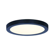 Canarm LED Disc 11in 1-Light Flush Mount | Modern Matte Black | Bedroom & Hallway | 11 x 11 x 1 in | Model DL-11C-22FC-BK-C