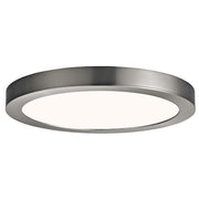 Canarm LED Disc 11in 1-Light Flush Mount | Modern Brushed Nickel | Bedroom & Hallway | 11 x 11 x 1 in | Model DL-11C-22FC-BN-C