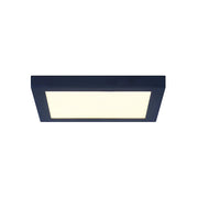 Canarm LED Disc 11in Square Flush Mount | Brushed Nickel Finish | Hallway & Bedroom Ceiling Light | 11 x 11 x 1 in | Model DL-11C-22SC-BK-C