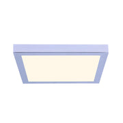 Canarm LED Disc 11in Square Flush Mount | Modern Chrome and White | Hallway & Bedroom Ceiling Light | 11 x 11 x 1 in | Model DL-11C-22SC-CH-C