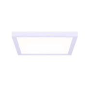 Canarm LED Disc 11in Square Flush Mount | Modern Matte White and Black | Hallway & Bedroom Ceiling Light | 11 x 11 x 1 in | Model DL-11C-22SC-WH-C