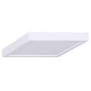Canarm LED Disc 11in Square Flush Mount | Modern Matte White and Black | Hallway & Bedroom Ceiling Light | 11 x 11 x 1 in | Model DL-11C-22SC-WH-C