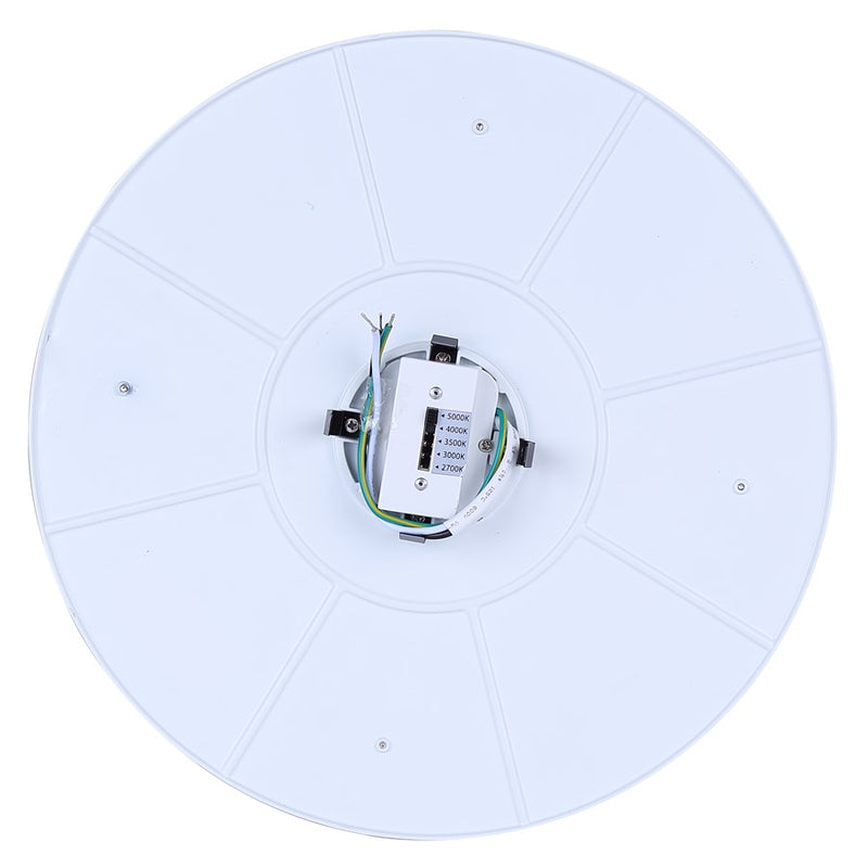 Canarm Madison 12in 1-Light LED Flush Mount | White PVC Lens | Bathroom & Hallway | 12 x 12 x 1 in | Model DL-12F-25WS-WH-C