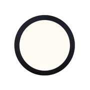 Canarm 15in 1-Light LED Round Flush Mount | Matte Black | Bathroom & Hallway | 15 x 15 x 1 in | Model DL-15C-30FC-BK-C