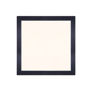 Canarm LED Disc 15in Square Flush Mount | Matte Black | Hallway & Bathroom Ceiling Light | 15 x 15 x 1 in | Model DL-15C-30SC-BK-C