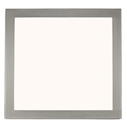 Canarm LED Disc 15in Square Flush Mount | Brushed Nickel | Hallway & Bathroom Ceiling Light | 15 x 15 x 1 in | Model DL-15C-30SC-BN-C