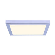 Canarm LED Disc 15in Square Flush Mount | Chrome | Hallway & Bathroom Ceiling Light | 15 x 15 x 1 in | Model DL-15C-30SC-CH-C