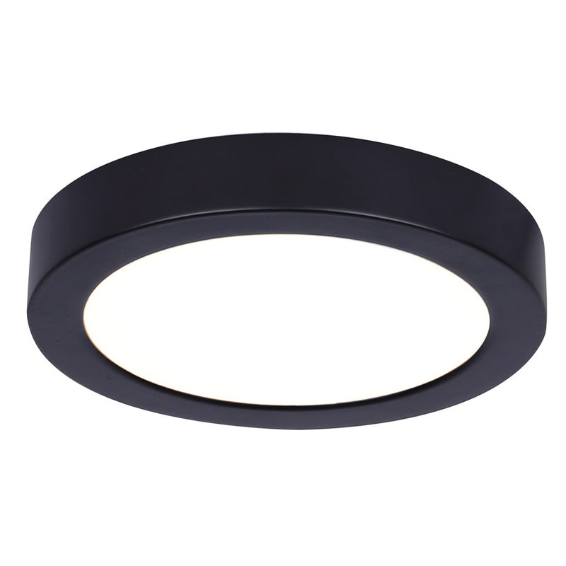 Canarm Madison 5.3" Disc Light, Black/PVC lens