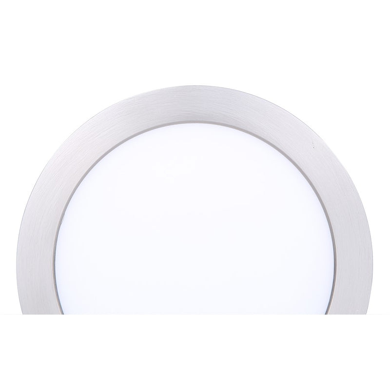 Canarm Madison 5in 1-Light LED Flush Mount | Brushed Nickel with PVC Lens | Living Room & Kitchen | Model DL-5F-10S-BN-C