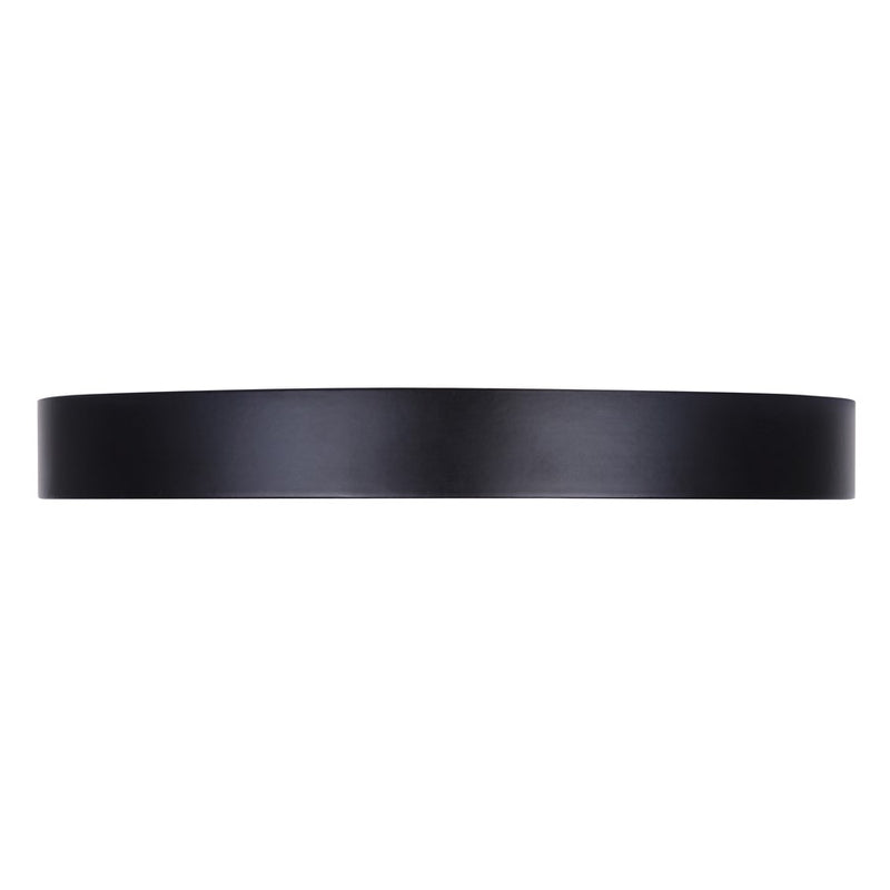 Canarm Madison 7in 1-Light Flush Mount | Modern Matte Black and PVC Lens | Kitchen & Bedroom Ceiling | 7 x 7 x 0.88 in | Model DL-7F-15S-BK-C