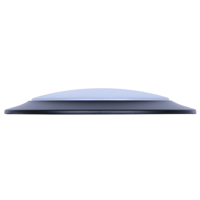 Canarm Madison 7.28in 1-Light LED Flush Mount | Matte Black and White Acrylic | Bathroom & Kitchen Ceiling Light | Model DL6151BK