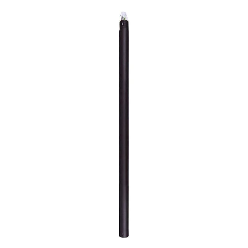 Canarm DR24BK-DC 24in Black Ceiling Fan Downrod | Steel | High Ceilings & Sloped Ceilings | 24in H | Model DR24BK-DC